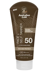 AUSTRALIAN GOLD SPF 50 FACE WITH SELF TANNER