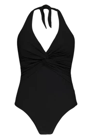 BARTS SOLID HALTER SHAPING ONE PIECE