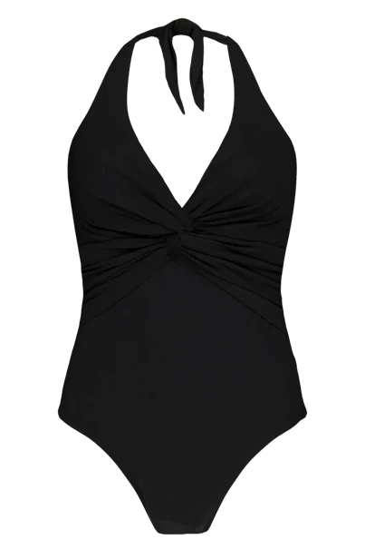 BARTS SOLID HALTER SHAPING ONE PIECE