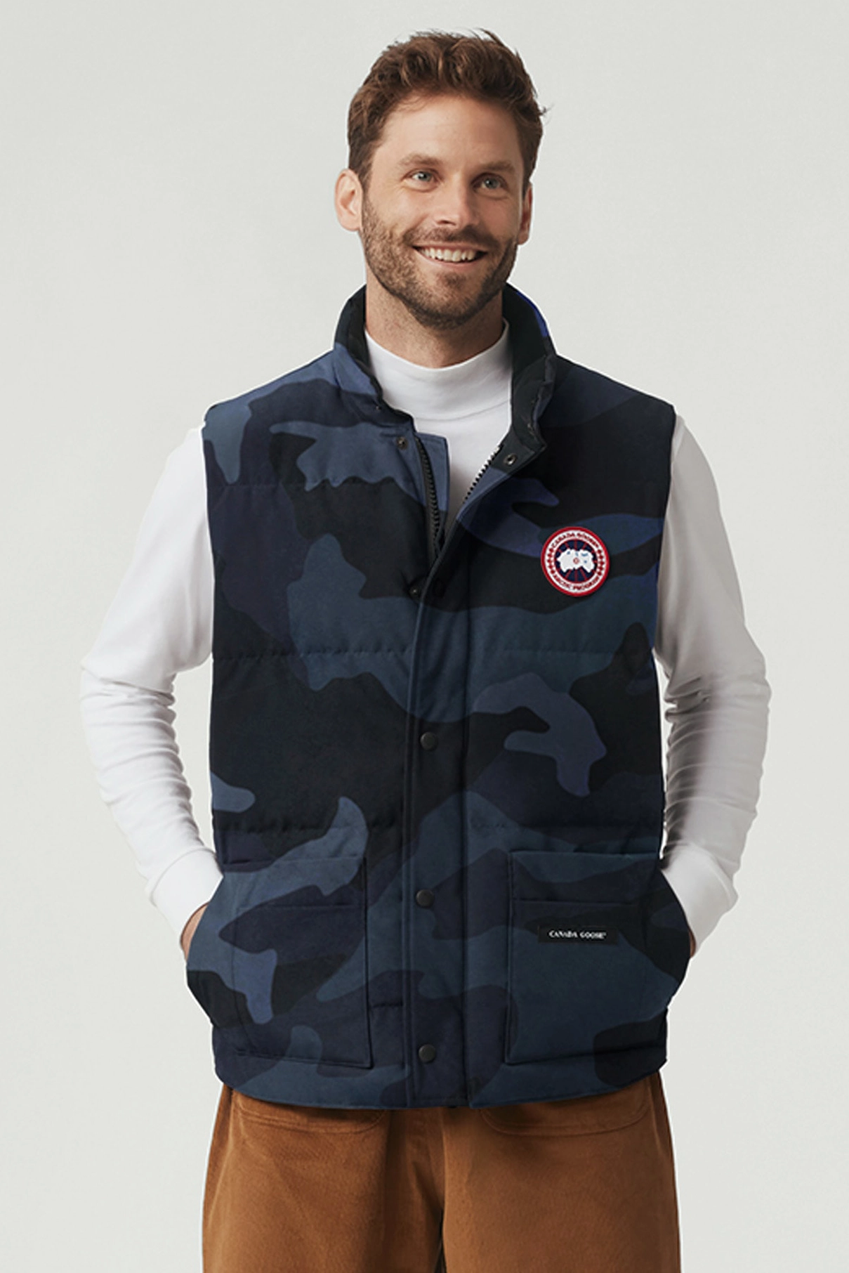 CANADA MENS FREESTYLE CREW VEST-PRINT bij Skihut