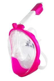 GEBRO FULL FACE SNORKEL MASK PINK S/M