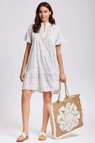 ICONIQUE ANGIE SHORT SLEEVES DRESS