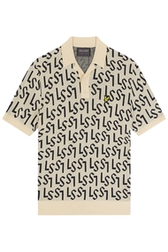 LYLE&SCOTT MONOGRAM KNITTED POLO