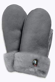 PARAJUMPERS SHEARLING MITTENS