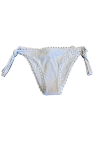 RAFFAELA D'ANGELO SLIP FIOCCHI CON FIORE MACRAME