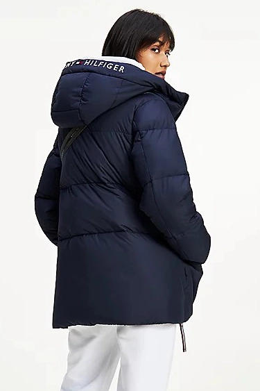 TOMMY HILFIGER ESS SORONA PADDED LOGO COAT