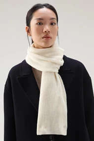 WOOLRICH CASHMERE RIBBED SCARF
