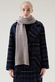 WOOLRICH CASHMERE RIBBED SCARF