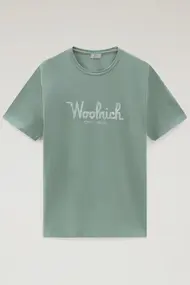 WOOLRICH EMBROIDERED LOGO T-SHIRT