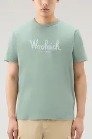 WOOLRICH EMBROIDERED LOGO T-SHIRT