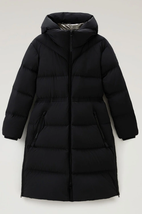 WOOLRICH MATT STRETCH LONG PUFFER PARKA