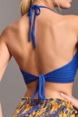 Manilla Crop Top Blu