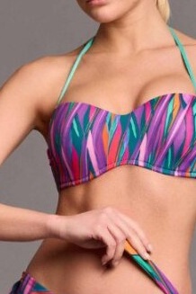 Lampone Padded Bandeau Bikini Mlt